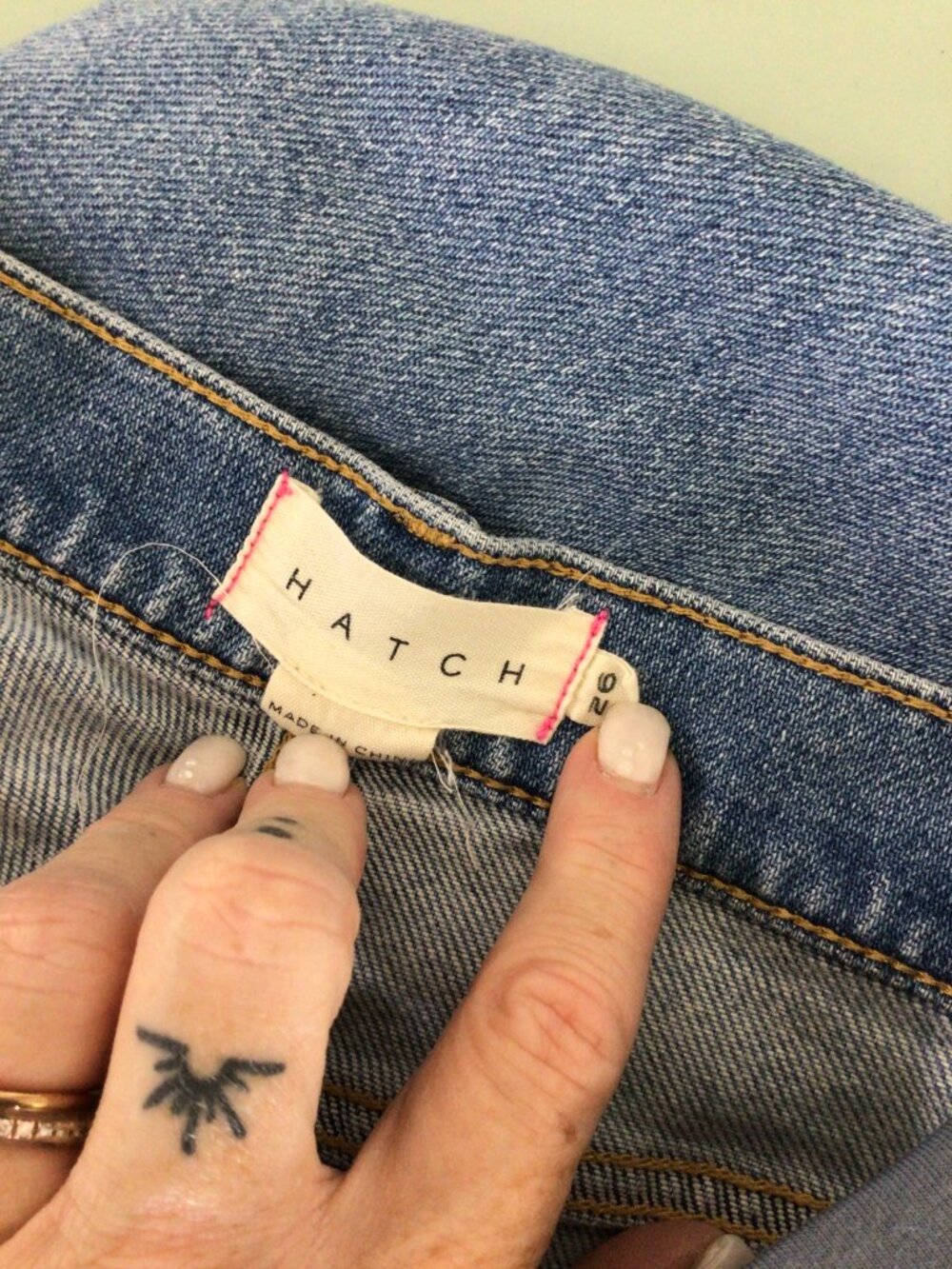 Hatch Maternity Blue Jeans  Size 26 - Picture 4 of 5